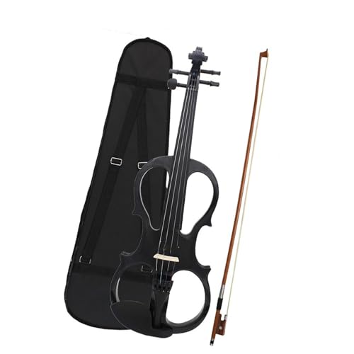 Standard Violine 4/4 E-Violine Aus Ahorn Für Üben(Black)