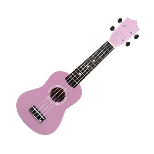 21-Zoll-Ukulele-Instrument Aus Holz, Kleine Ukulele-Minigitarre Für Anfänger Ukulele Einsteiger Kit (Color : Pink)