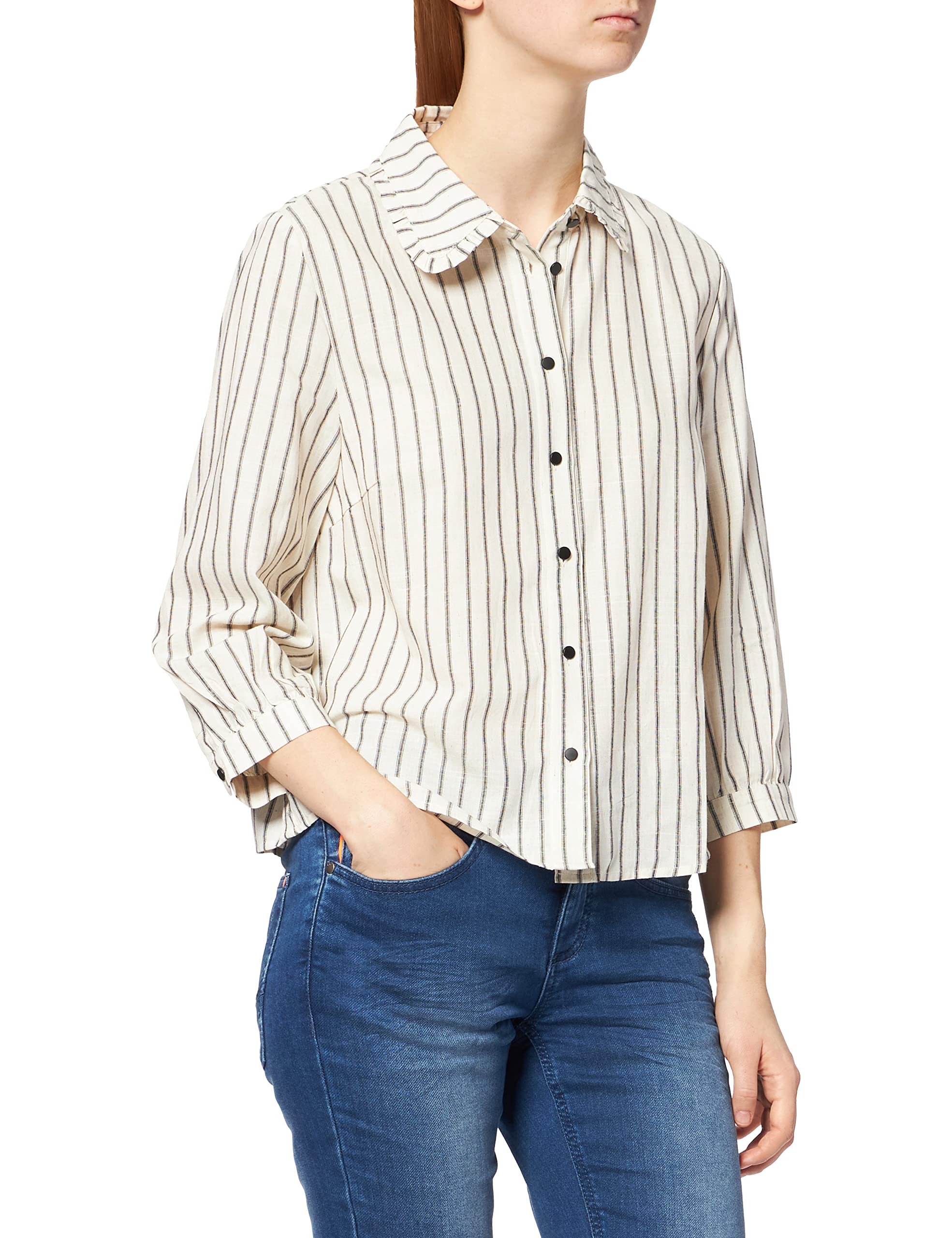 Peppercorn Damen Louisa Shirt, Shirt, 0001S WHITE ST, XXL