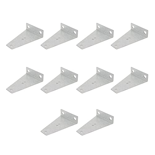 Futterschnurhalter 10 Stück/Set Futterleine Unterstützung Aluminium Zink Platte Rostfrei 11,5x8cm für Brutschuppen