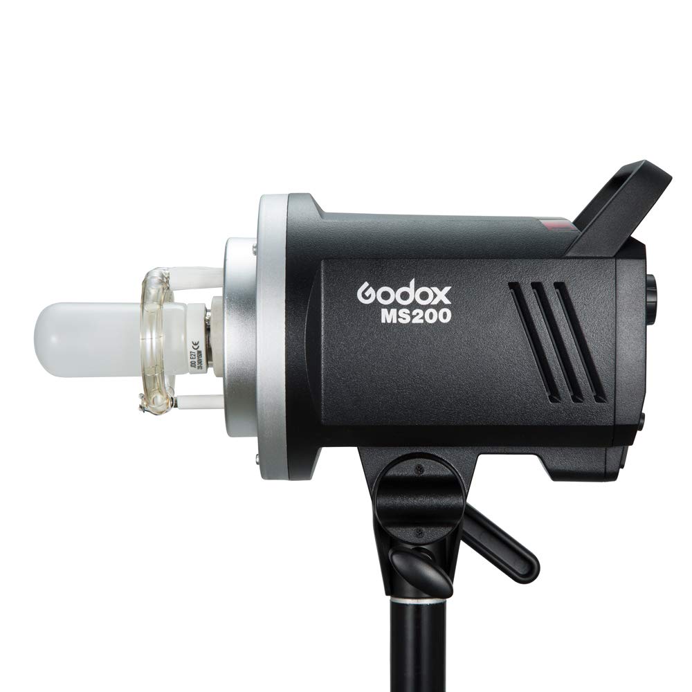 GODOX MS200 Studioblitz Professional 200Ws Studio Flash Strobe Blitz GN53 2.4G Bowens Mount Monolight für Innenräume Studio Portrait Fotografie (MS200)