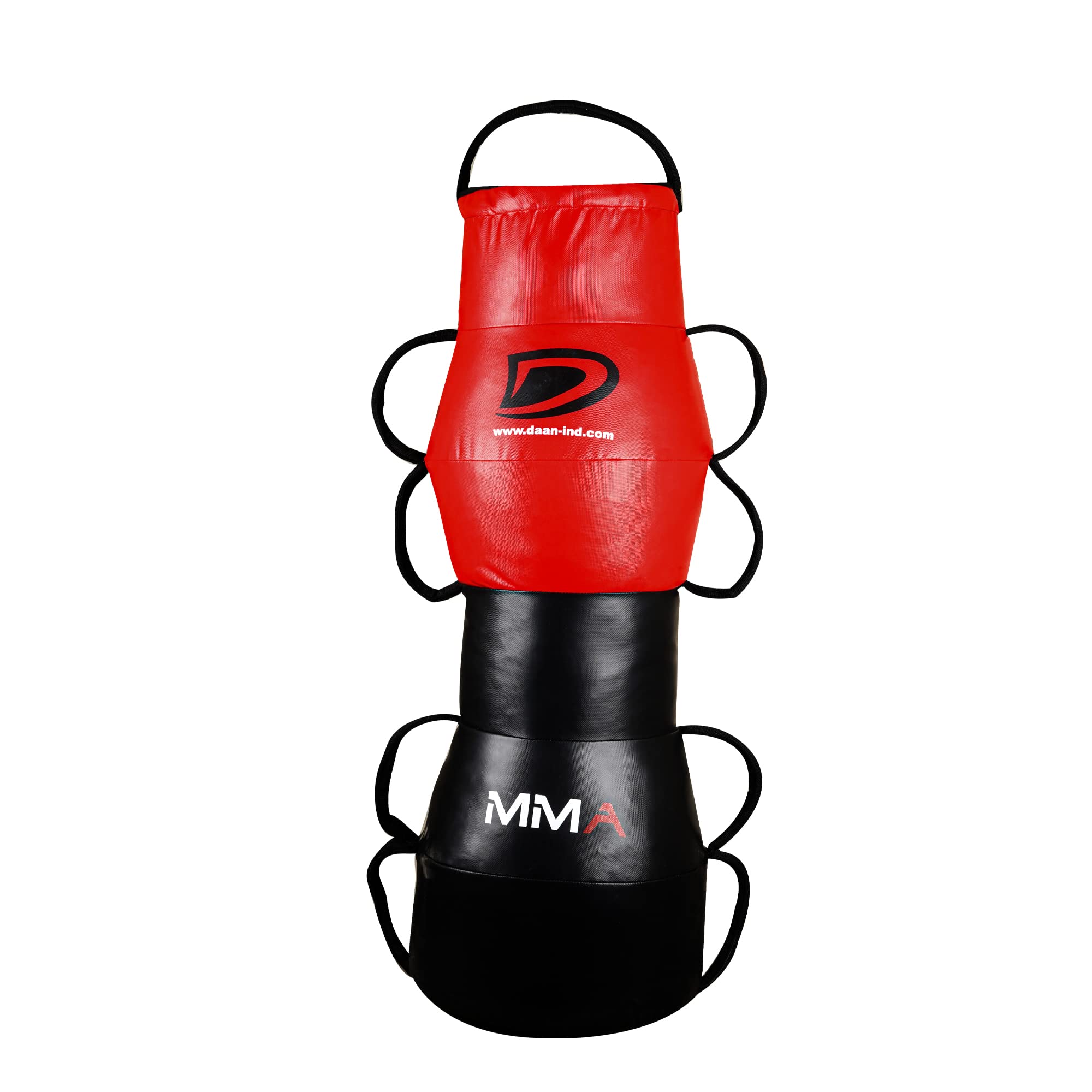 DAAN MMA Grappling Dummy mit Griffen, MMA-Bodenboxsack, Boden- und Pfundtraining, Werfen, Streben, BJJ, MMA, Boxdummy aus starkem Vinyl-Material für Profi-Training, 120 cm, ungefüllt