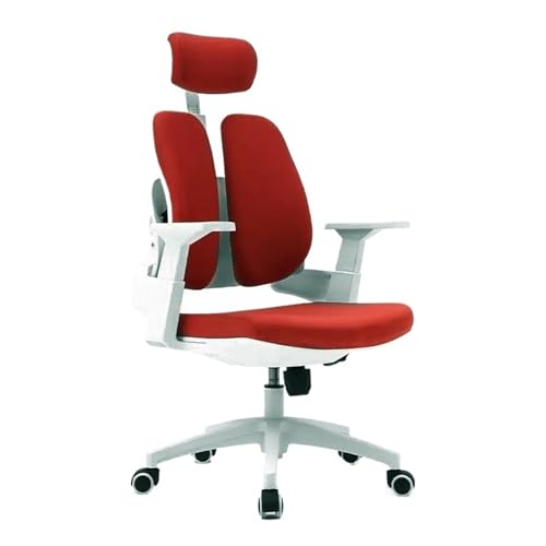 Bürostuhl Ergonomischer Ergonomischer Bürostuhl mit hoher Rückenlehne, Schreibtischstuhl mit Rollen, Chefsessel mit Drehfunktion und verstellbarer Armlehne, Lordosenstütze und Kopfstütze Schreibtischs