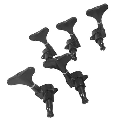 Strings Tuning Pegs Mechaniken Für Gitarre 1 Satz 2L3R versiegelter Bass-Tuner-Stimmschlüssel, 5-saitige Bass-Maschinenkopf-Instrumententeile (Color : Black)