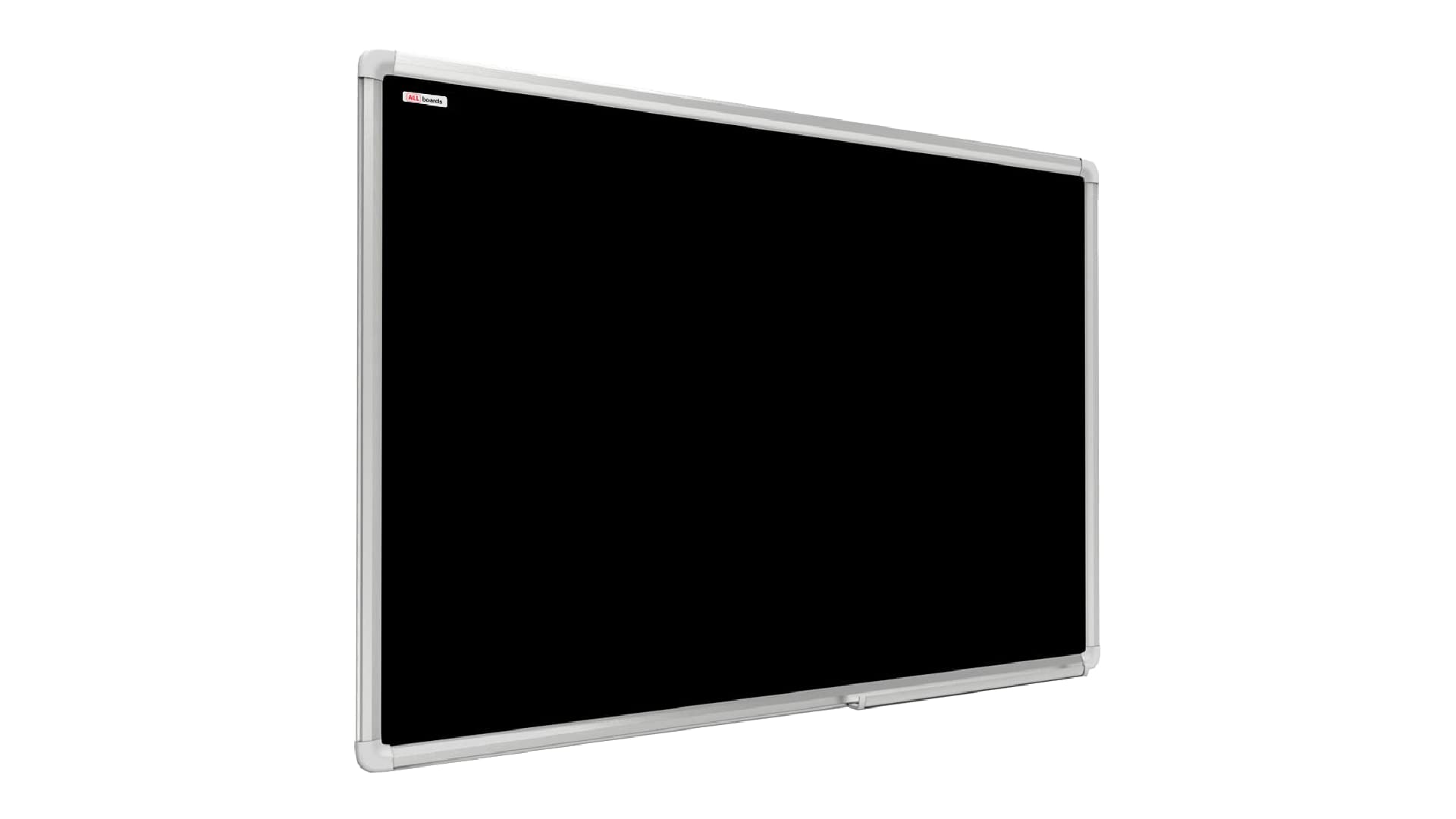 ALLboards Kreidetafel Magnetisch mit Alurahmen Premium EXPO 90x60cm Magnettafel Schwarz, Kreide