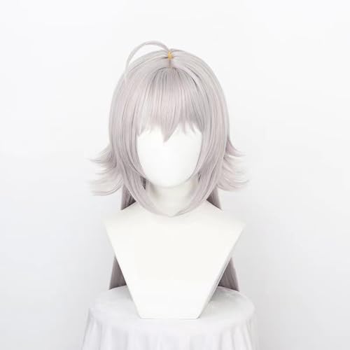 WCCNKK Anime Cosplay Perücke, Fate/Grand Order Jeanne Darc Alter Santa Lily Perücke, Rosagraues Langes Haar, Mit Perückenkappe,Für Party Alltag Halloween Perücke Cosplay, Anime-Geschenk