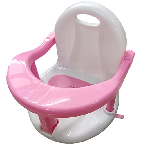 Badehocker für Kinder, Badesitz für Baby-Badesitz, Baby-Sicherheitsstuhl, Umweltschutz Antidumping Baby-Badehocker, Rutschfest Babybadestuhl, zum Sitzen im Badezimmer,Rosa