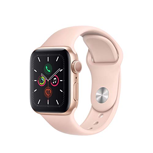 Apple Watch Series 5 40mm WiFi, Farbe:Roségold, Armband:Sportarmband Pink