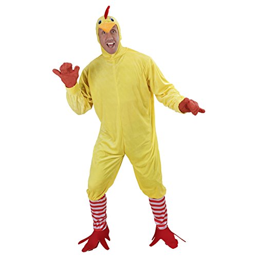 Widmann - Kostüm Huhn, Socken mit Füßen, Mottoparty, Karneval