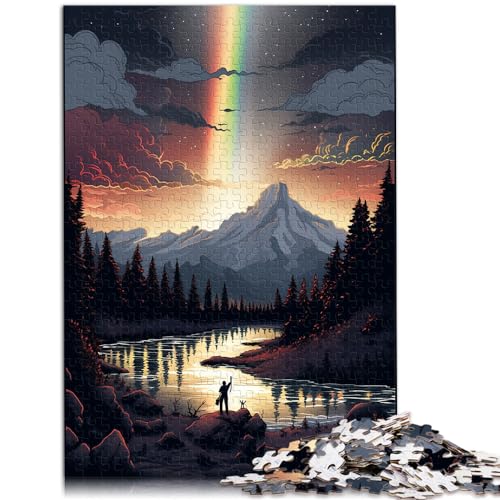 Puzzles Yellowstone-Nationalpark USA Puzzles 1000-Teile-Puzzles für Erwachsene Holzpuzzle Lustige Puzzlespiele Einzigartige Geburtstags （50x75cm）