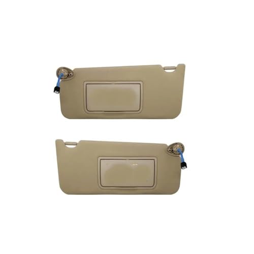 Sonnenschutz 83280-TC0-H91ZB Für Accord 2008-2012 Auto Sonnenblende Mit Lampe Grau Beige Fahrer Seite Passagier Seite Links Rechts Seite Auto Sonnenschutz(Beige Left and Right)