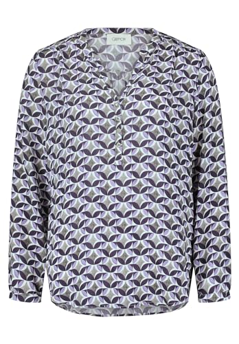 Cartoon Damen Casual-Bluse mit Muster Grey/Purple,42