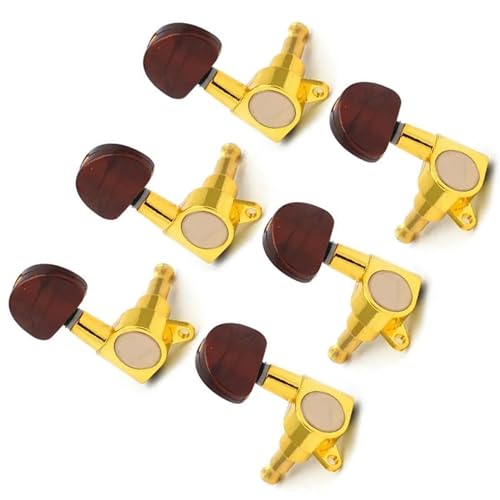 Strings Tuning Pegs Mechaniken Für Gitarre 6 Teile/satz Knopf Geschlossene Akustische Gitarre Tuning Pegs String Tuning Pegs Tuner Mechaniken (Color : 3/4)