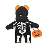 Hunde Kapuzenpullover Große Hunde Halloween Skelett Hundekleidung Frühlings Hundekleidung Freien