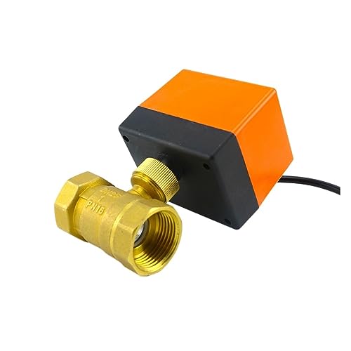 Kugelhahn Elektrischer Kugelhahn 1/2" 3/4" 1" 1-1/4" Messing Motorisiertes Innengewinde 3-Draht 2-Steuerung 2-Wege Für Trinkwasseranlagen(1-1/2")