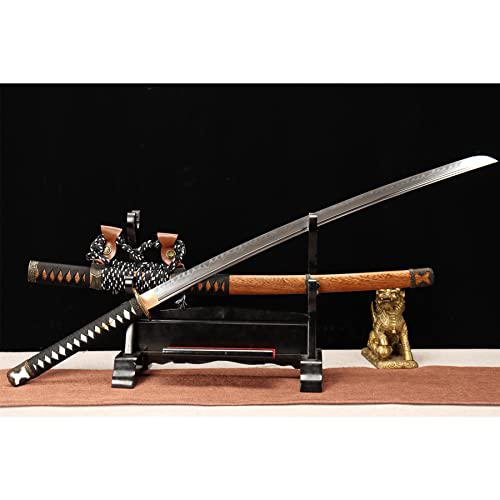 LQSMX sword echtes Katana Schwert 41in Samurai Schwert Handgeschmiedeter T10 Stahl/scharf