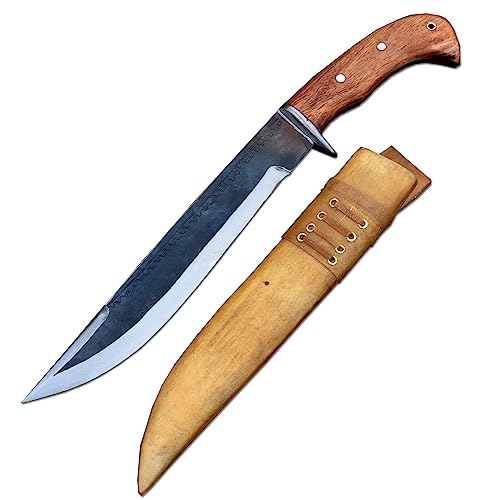 THE NEPAL Traditioneller nepalesischer Bowie – 25 cm lange Klinge, großer Bowie – echte Arbeitsmesser – geschärfte Messer – Arbeitsmesser