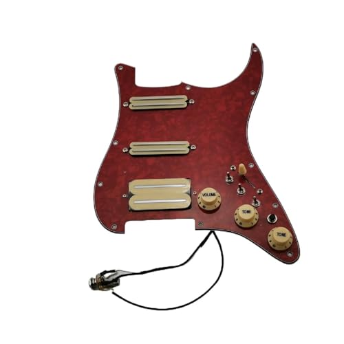 Schlagbrett Tonabnehmer für E Gitarre Vorverdrahtete Pickguard-Tonabnehmer, Einzelschnitt, mit Kabelbaum-Gitarrenset für Gitarren-Tonabnehmer