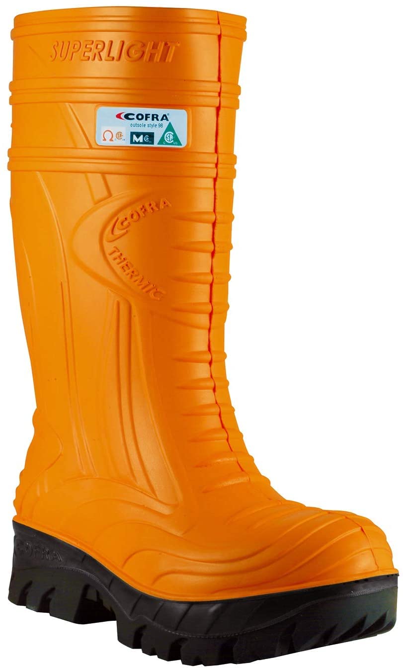 Cofra 00040-014.W44 THERMIC ORANGE S5 MET Sicherheitsstiefel, Orange/Schwarz, Größe 44