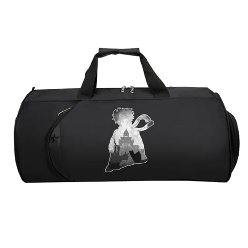 Fai-ry TA-il HandgepäCk Tasche, Faltbare Reisetasche Handgepäck Flugzeug, Reisetasche Weekendertasche füR Damen Herren Flugzeug(Black 6)