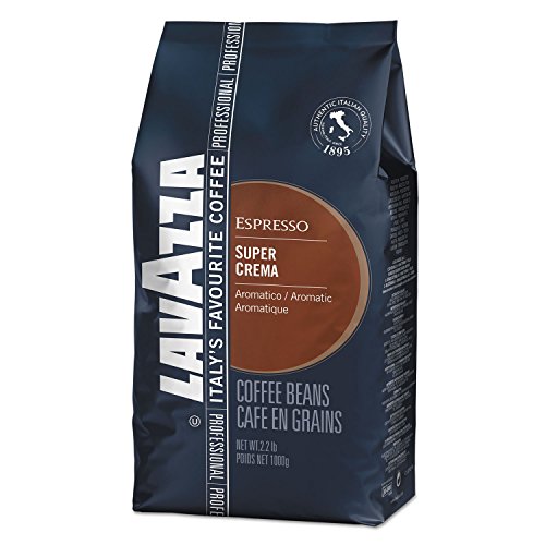 Lavazza Kaffee Espresso Super Crema, ganze Bohnen, Bohnenkaffee, 1000g