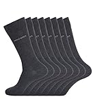 HUGO BOSS Herren Socken Strümpfe Business Allround RS Uni 50272214 8 Paar, Farbe:Grau, Größe:47-50, Artikel:-012 charcoal_A