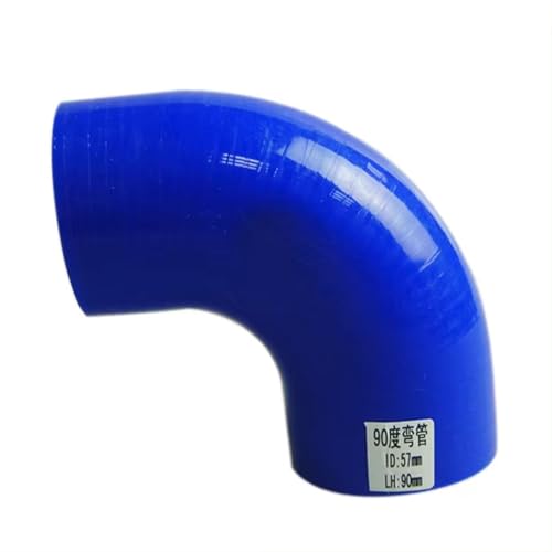 Auto Lufteinlass Ansaugschlauch Turbo Intercooler Pipe Blau 90 Grad 51mm/57mm/60mm/63mm/70mm/76mm Silikon-Winkelschlauch Für Turbo Intercooler Auto Ansaugrohr(70mm 90 Degree)