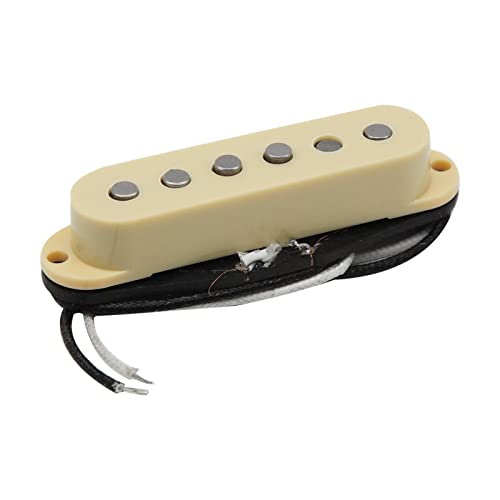 ZENGXUE Vintage Alnico 5 Gitarre Pickup Versetzte Einzelne Spule Pickup Gelbe Farbe Humbucker Tonabnehmer Set (Color : Neck Pickup)