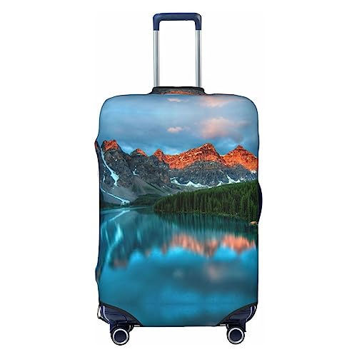 Miniks Banff National Park Reisegepäckabdeckung, robuster Koffer-Schutz, passend für 45,7 - 81,3 cm große Gepäckstücke, klein, Schwarz, Small