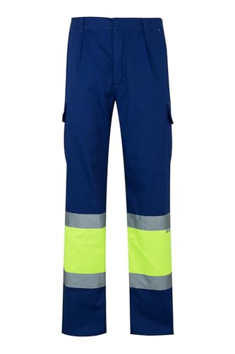 Velilla 157 - Signalhose (Größe XXXL) Farbe blau und gelb fluoreszierend