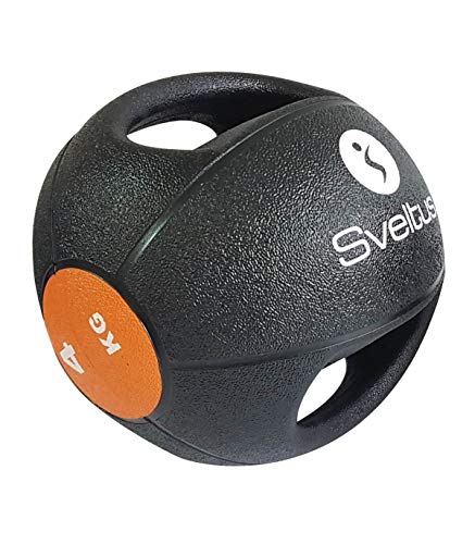 Sveltus Medizinball 4 kg mit Griffen