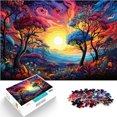 Puzzle, Lernspiele, farbenfrohes Grand-Teton-Nationalpark-Puzzle 1000 Teile für Erwachsene, Holzpuzzle, Spaßspiele für 1000 Teile (50 x 75 cm)