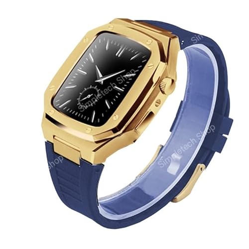 NEYENS Edelstahl-Uhrenarmband, für Apple Watch Band 9, 8, 7, 6, 5, 4, SE, 41 mm, 44 mm, 45 mm, Ersatzarmband, Metallgehäuse, Mod Kit, 41 mm, Achat