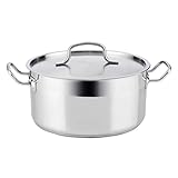 Quid Cook INOX Basika Kasserolle, Edelstahl 22 x 10,5 cm