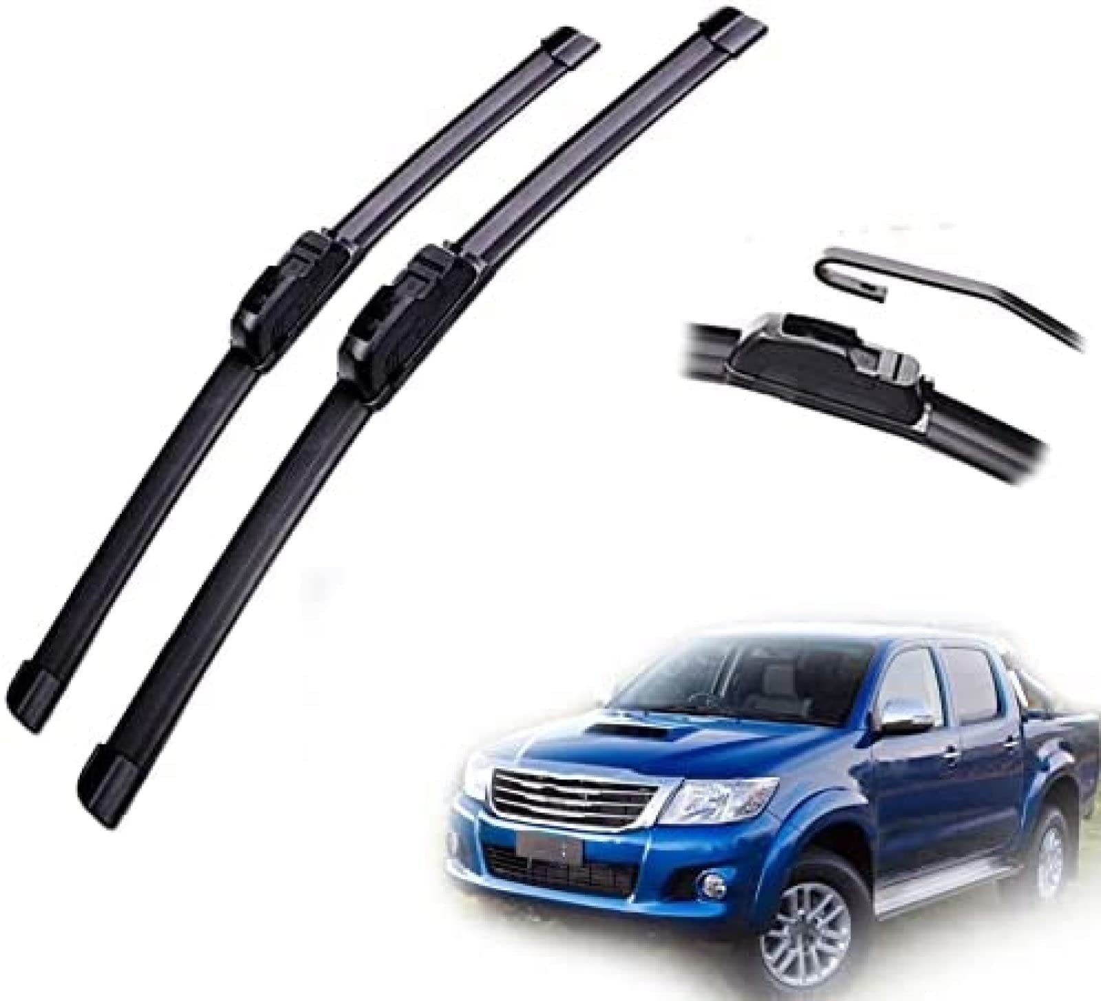 Scheibenwischer für Toyota für Hilux AN10 AN20 AN30 2005 2006 2007 2008 2009 2010 2011 Auto Frontscheibe Wischerblätter Bürsten Cutter Zubehör 21 "+ 20"