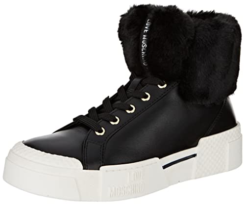 Pollini Damen Ja15805g0fia500a38 Sneaker, Schwarz, 38 EU