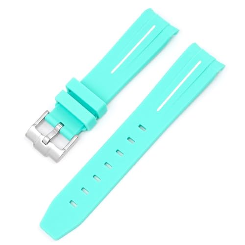 IOTUP Moonswatch Uhrenarmband für Omega Swatch Joint Planet Serie Moon Mercury gebogenes Gummiband für Herren und Damen, 20 mm Uhrenarmband, 20 mm, Achat