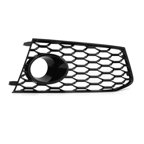 Frontgrills Für RS7 2014 2015 2016 2017 2018 Honeycomb HEX Nebel Lampe Grill Auto Front Nebel Licht Kühlergrill Abdeckung Trim Front Bumper Grille(Right Side)