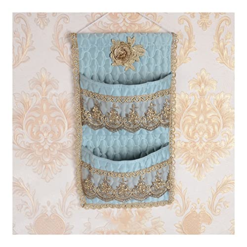 BFVAKBKYT Hängende Lagerung über der Tür, Wall Door Closet Hanging Storage Bag Organizer 4 Pockets Wall Mounted Storage Bag(Blue,2 Pockets)