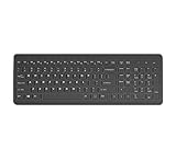 HP 220 kabellose Tastatur, Verbindung mit Mehreren Geräten, QWERTY, italienisches Layout, Emoji, Autonomie bis zu 16 Monate, kompatibel mit Windows 10 und 11, schwarz