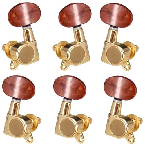 Strings Tuning Pegs Mechaniken Für Gitarre Vollständig geschlossener Stimmwirbel mit Stimmwirbel für elektrische Akustikgitarre, langlebige Gitarrenteile (Color : 3/4)