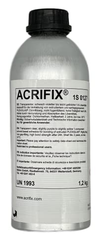 Acrifix 1S 0127 Acrylglas-Kleber PMMA Evonik 1-K Lösemittel-Klebstoff farblos 1S0127 Kunststoffkleber Polycarbonat 76,66€/kg