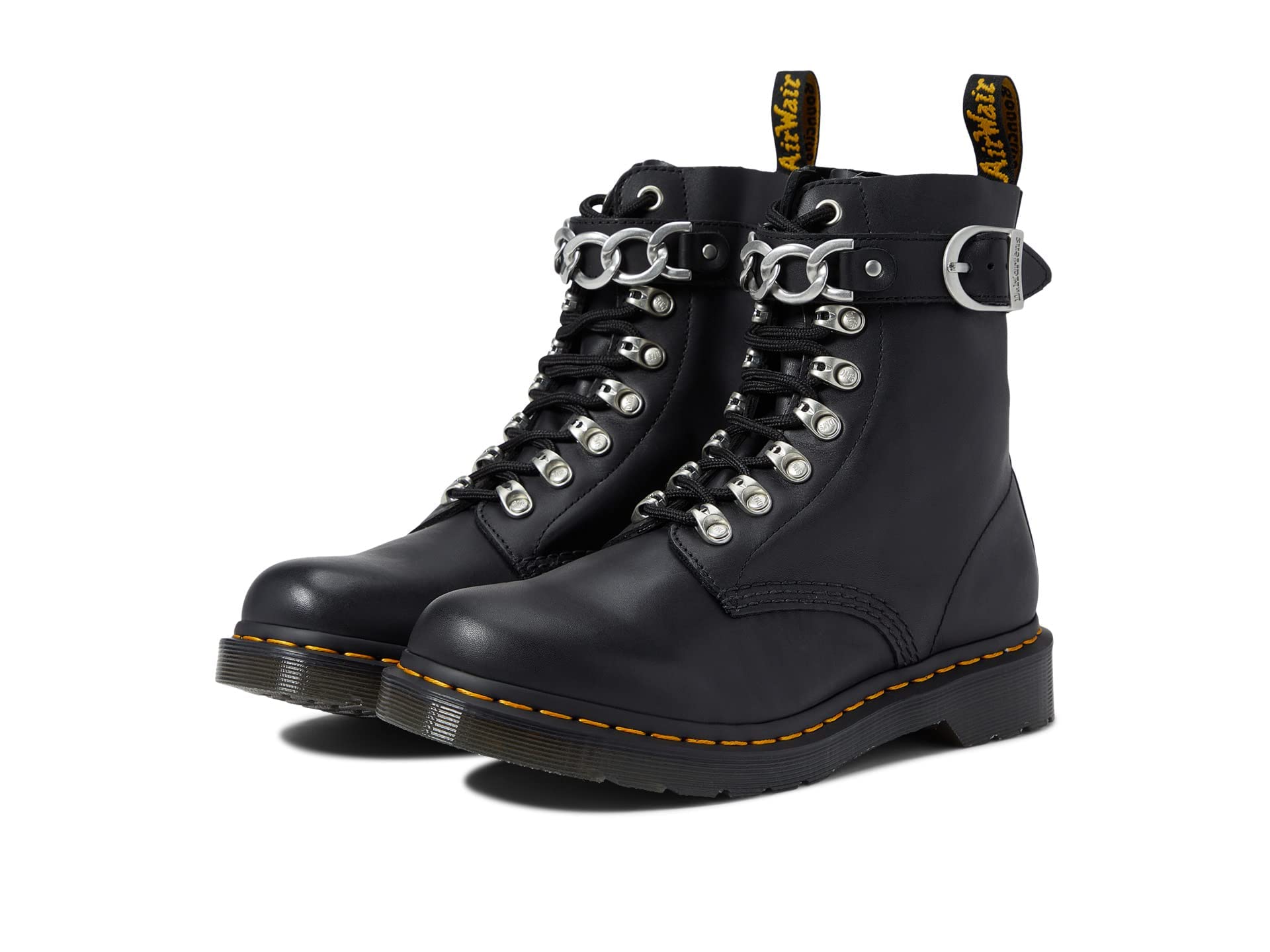 Dr. Martens 1460 Pascal Chain Black Sendal UK 6 (US Women's 8) M