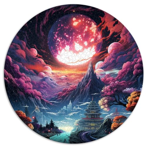 Puzzle zum Verschenken, Fantasy-Japan, 1000-teiliges Puzzle für Erwachsene, 67,5 x 67,5 cm, lustige Puzzlespiele mit vollständig ineinander greifenden und zufällig geformten Teilen