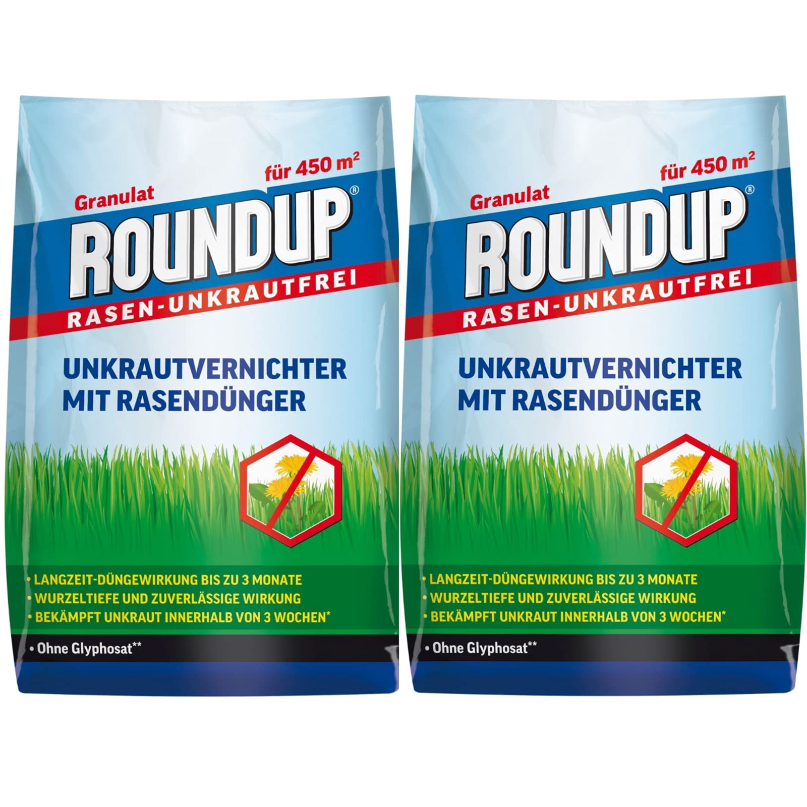 18 kg ROUNDUP® RASEN-UNKRAUTFREI UNKRAUTVERNICHTER MIT RASENDÜNGER