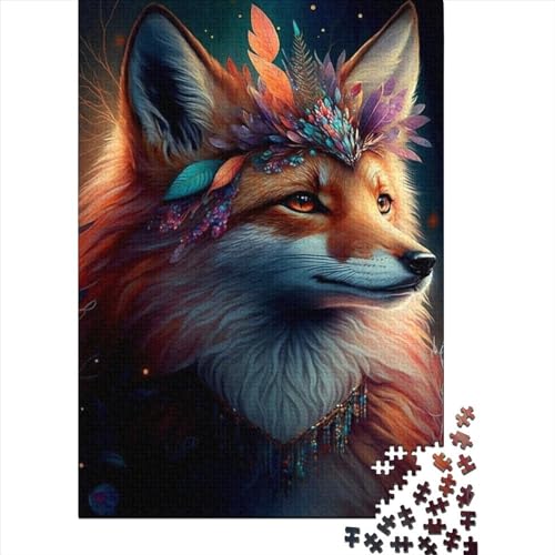 Puzzle Tierfuchs Puzzles für Erwachsene 1000 Stück Holzpuzzle für Erwachsene & Jugendliche Puzzles für Erwachsene Geschenke Größe: 75x50cm