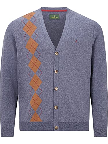 Charles Colby Herren Strickjacke Duke Domenick blau 3XL (XXXL) - 64/66