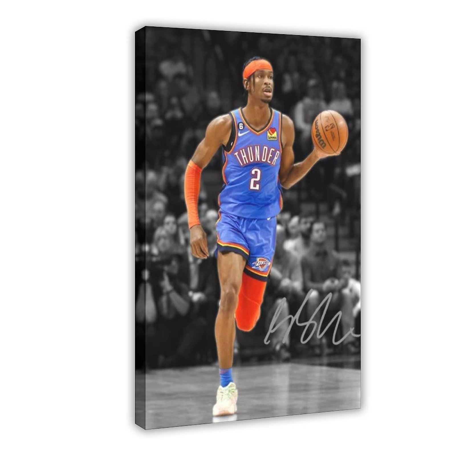 biegzc Shai Gilgeous-Alexander Oklahoma City Donner OKC signiertes Foto, Autogramm, Wandkunst, Heimdekoration, Leinwand-Poster, Schlafzimmer, Dekoration, Landschaft, Büro, Raumdekoration, Geschenk, 50