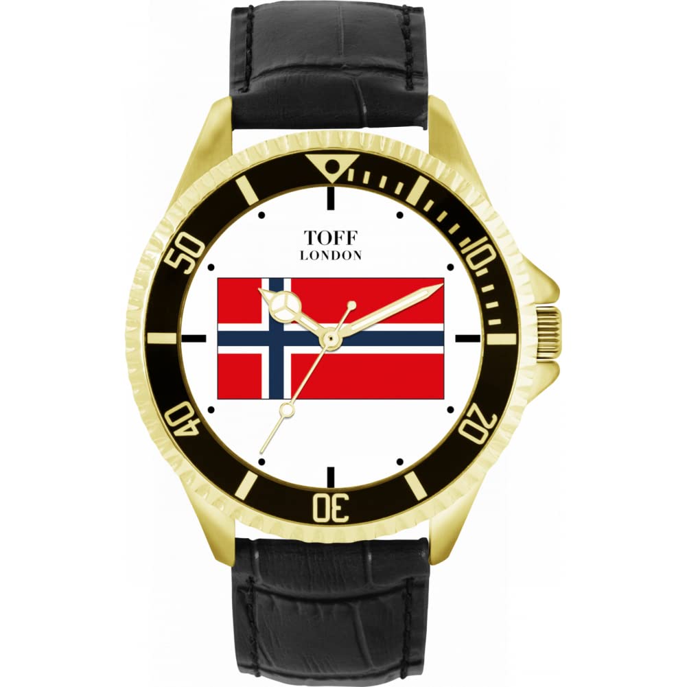 Toff London Norwegen-Flaggen-Uhr