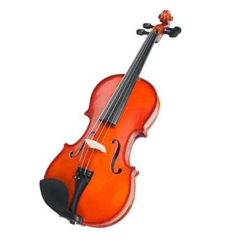 Geige NEUES 1/4 Violin-Hochglanz-Finish mit Koffer-Bogenset für Anfänger, natürliche Farbe